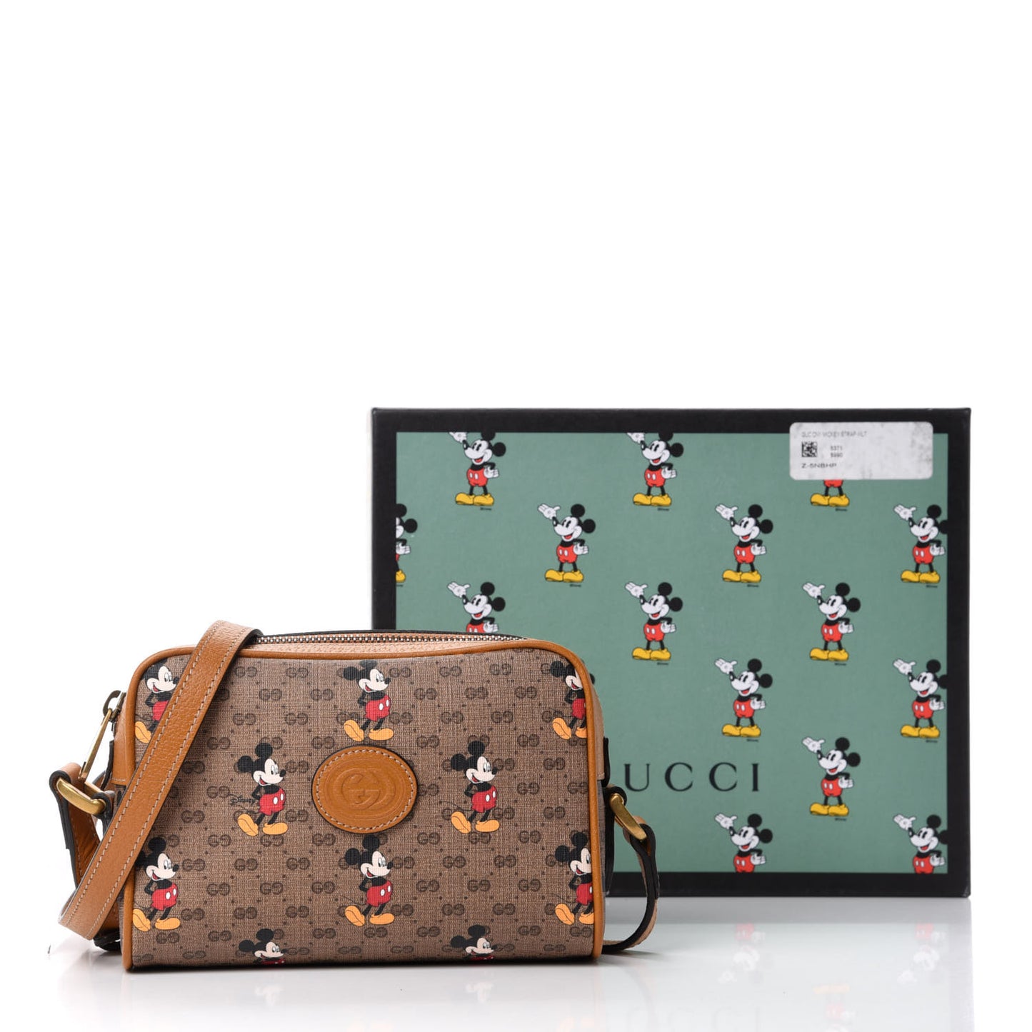 X DISNEY Mini Vintage GG Supreme Monogram Mickey Mouse Shoulder Bag Beige Vintage Sun Oil