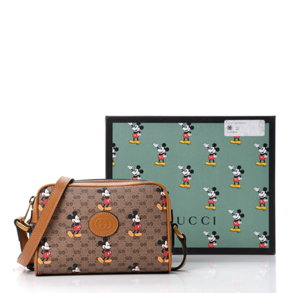Gucci X DISNEY Mini Vintage GG Supreme Monogram Mickey Mouse Shoulder Bag Beige Vintage Sun Oil 11 of 11