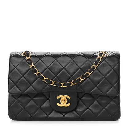 Chanel Lambskin Quilted Small Double Flap Black 1 of 15