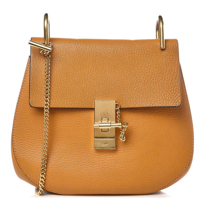 Chloe Grained Lambskin Medium Drew Shoulder Bag Mustard 1 of 10