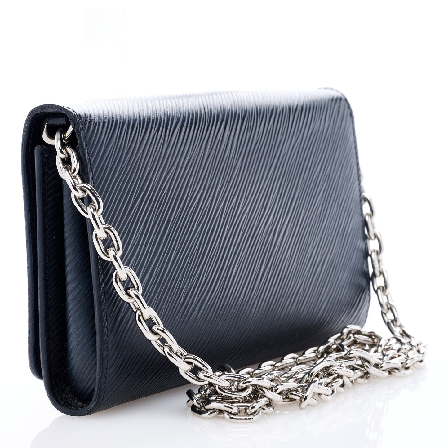 Epi Twist Chain Wallet Black