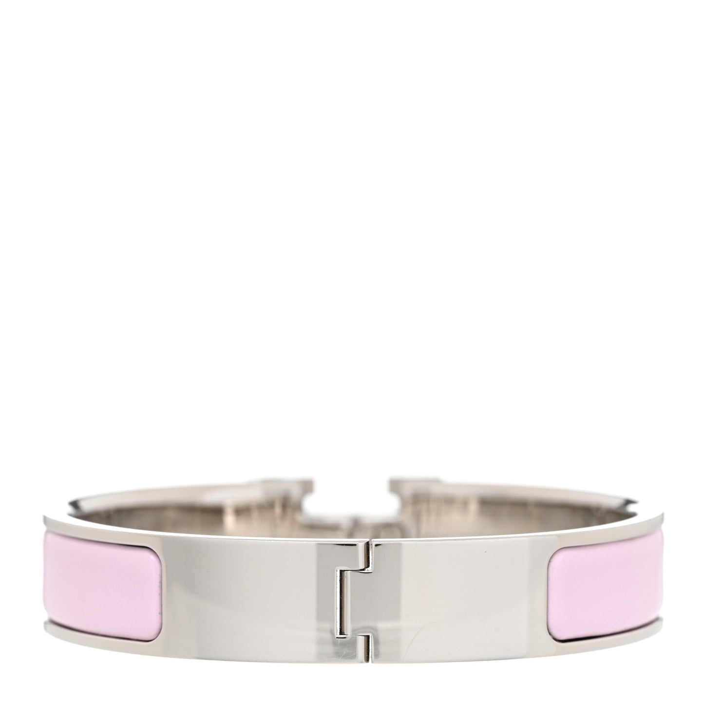 Enamel Narrow Clic Clac H Bracelet PM Rose Dragee