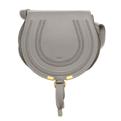 Chloe Calfskin Mini Marcie Round Crossbody Bag Cashmere Grey 1 of 7