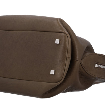 The Row Matte Grained Calfskin Agnes Bag Truffle 9 of 9