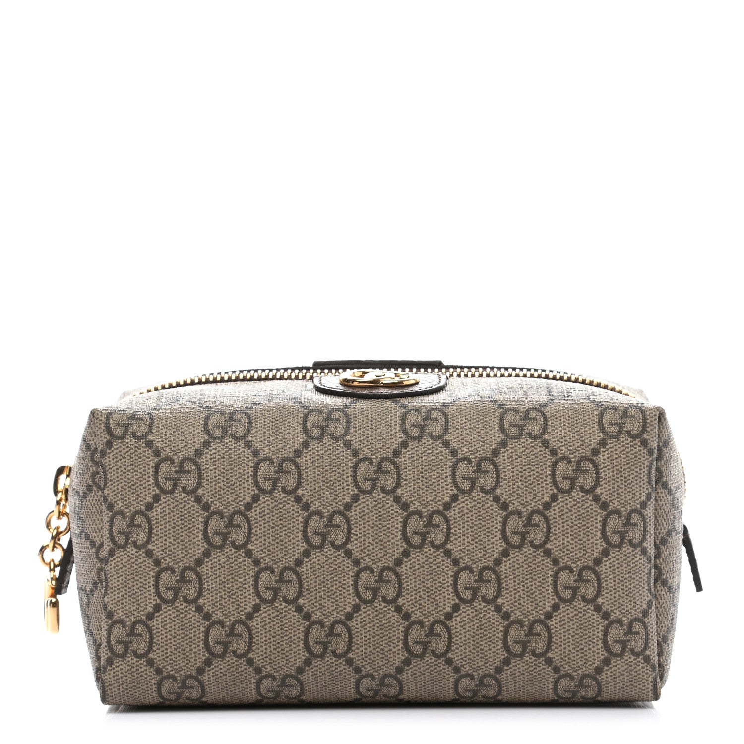 Gucci Soft GG Supreme Monogram Calfskin Medium Ophidia Cosmetic Case Beige Ebony New Acero 1 of 8