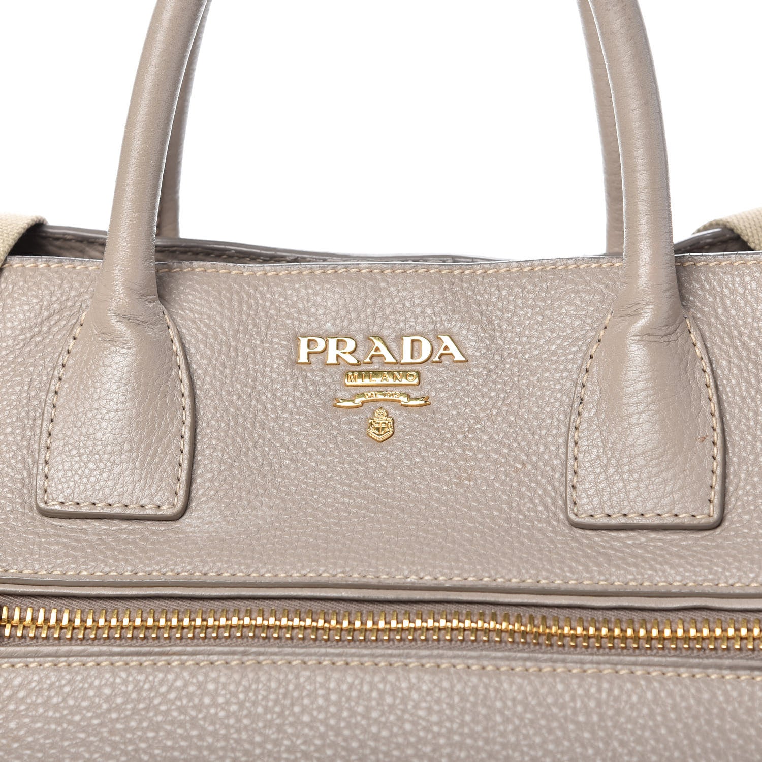 Prada Vitello Daino Tote Argilla 10 of 12