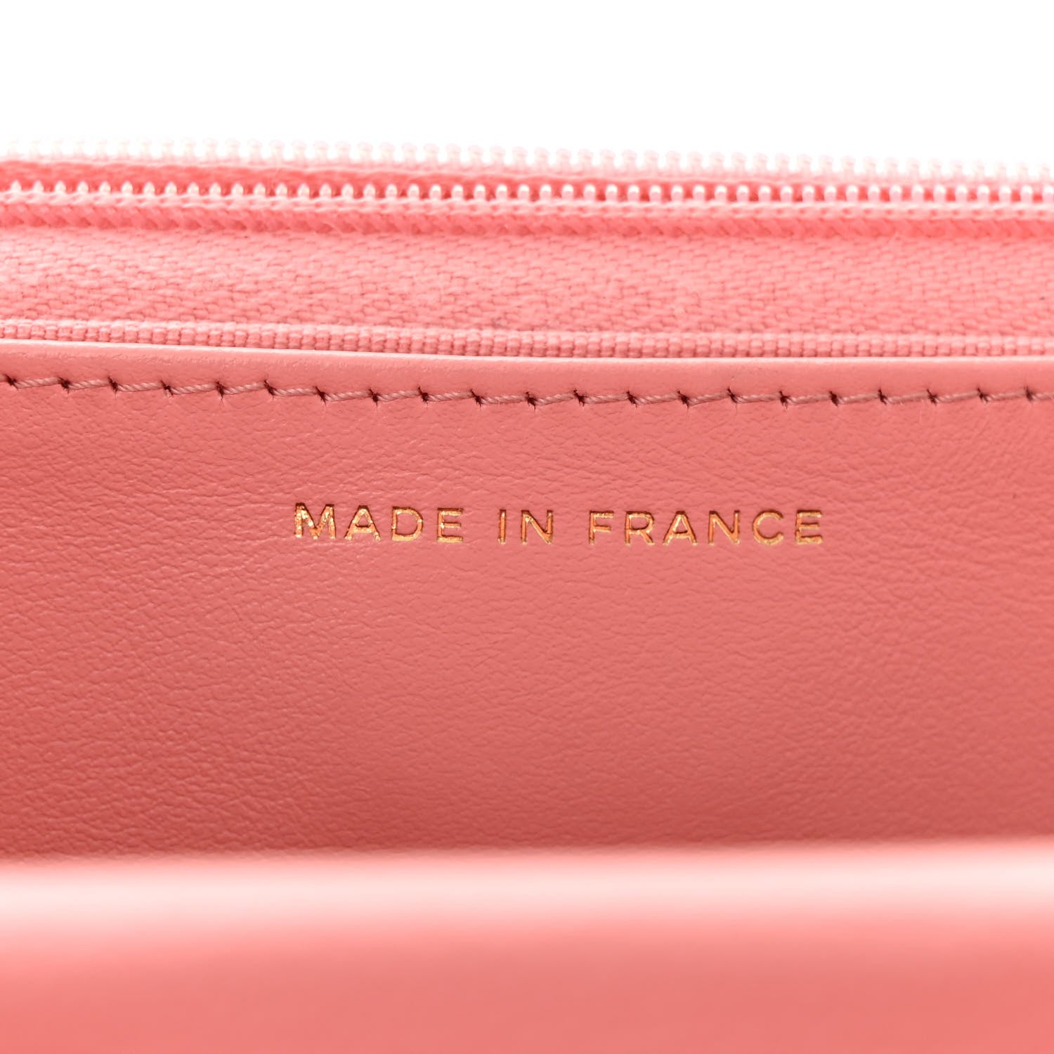 Chanel Caviar Quilted Wallet on Chain WOC Coral Pink 7 of 13