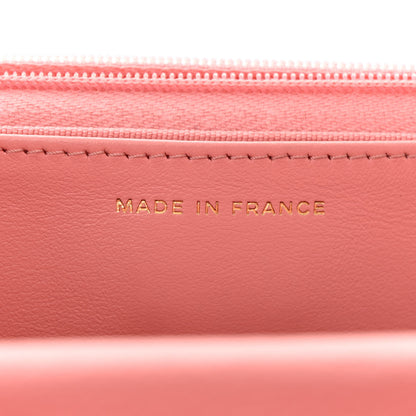 Chanel Caviar Quilted Wallet on Chain WOC Coral Pink 7 of 13