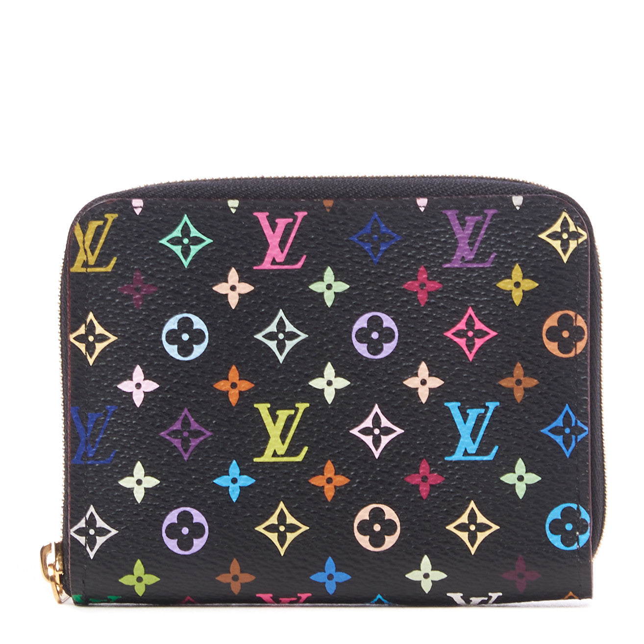Monogram Multicolor Zippy Coin Purse Black Violet