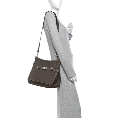 Hermes Taurillon Clemence Jypsiere 34 Etoupe 2 of 11