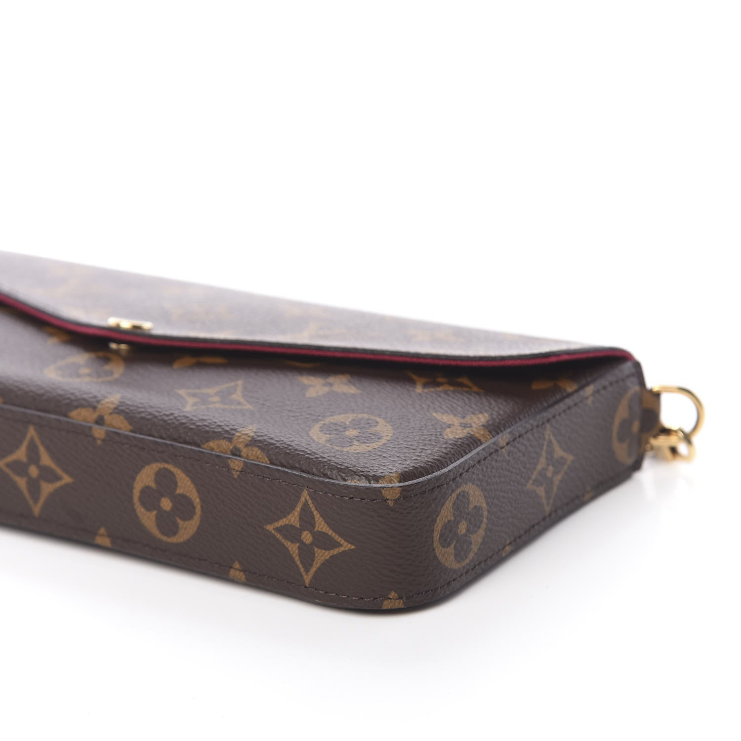Louis Vuitton Monogram Pochette Felicie Chain Wallet Fuchsia 10 of 10