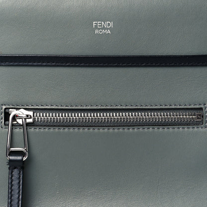 Fendi Vitello Century Opaco F is Fendi Bi-Color Small Runaway Satchel Carbone Black 8 of 10