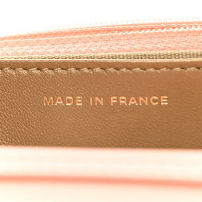 Chanel Lambskin Quilted Pearl Crush Wallet on Chain WOC Light Orange 6 of 9