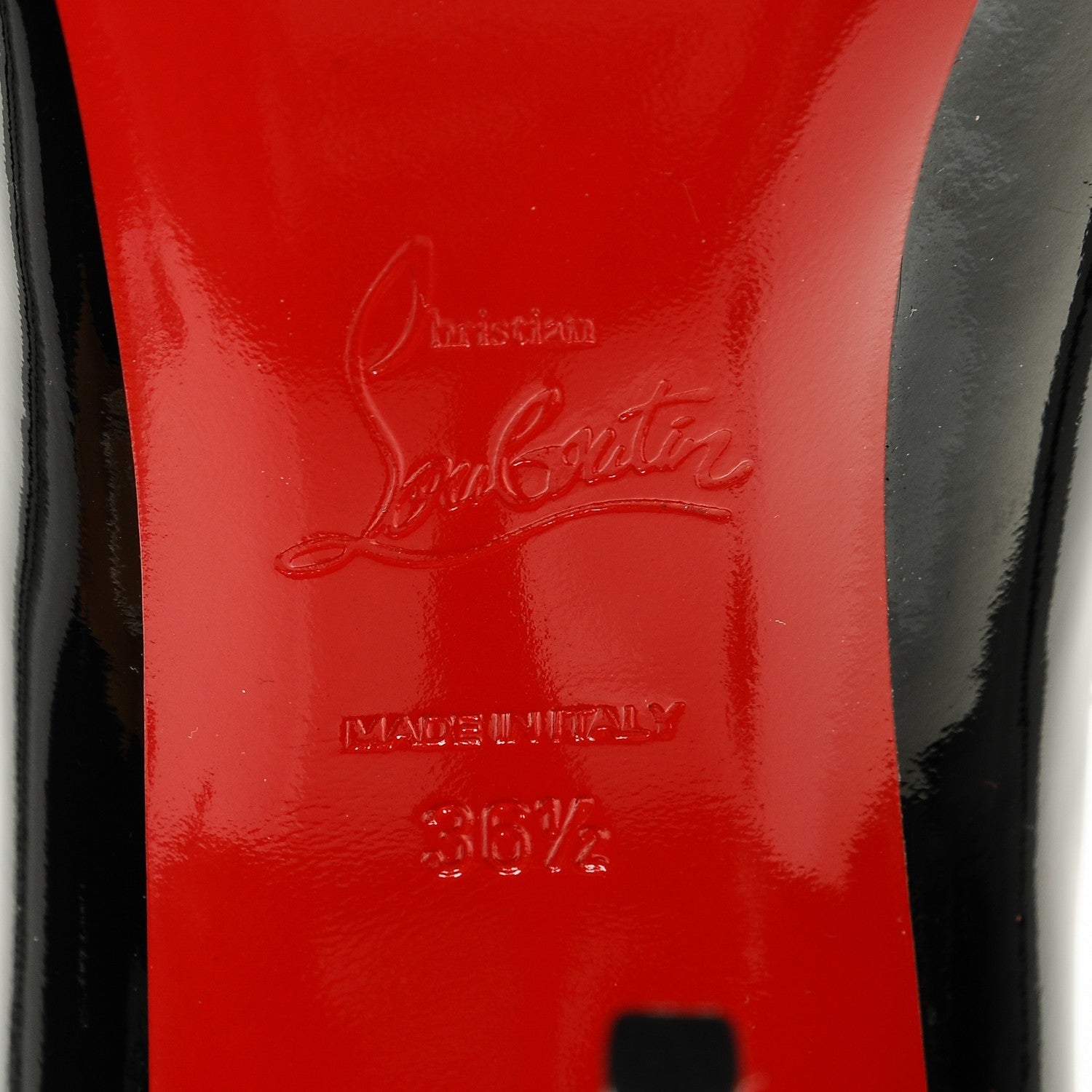 Christian Louboutin Patent Breche 100 Pumps 36.5 Black 6 of 7