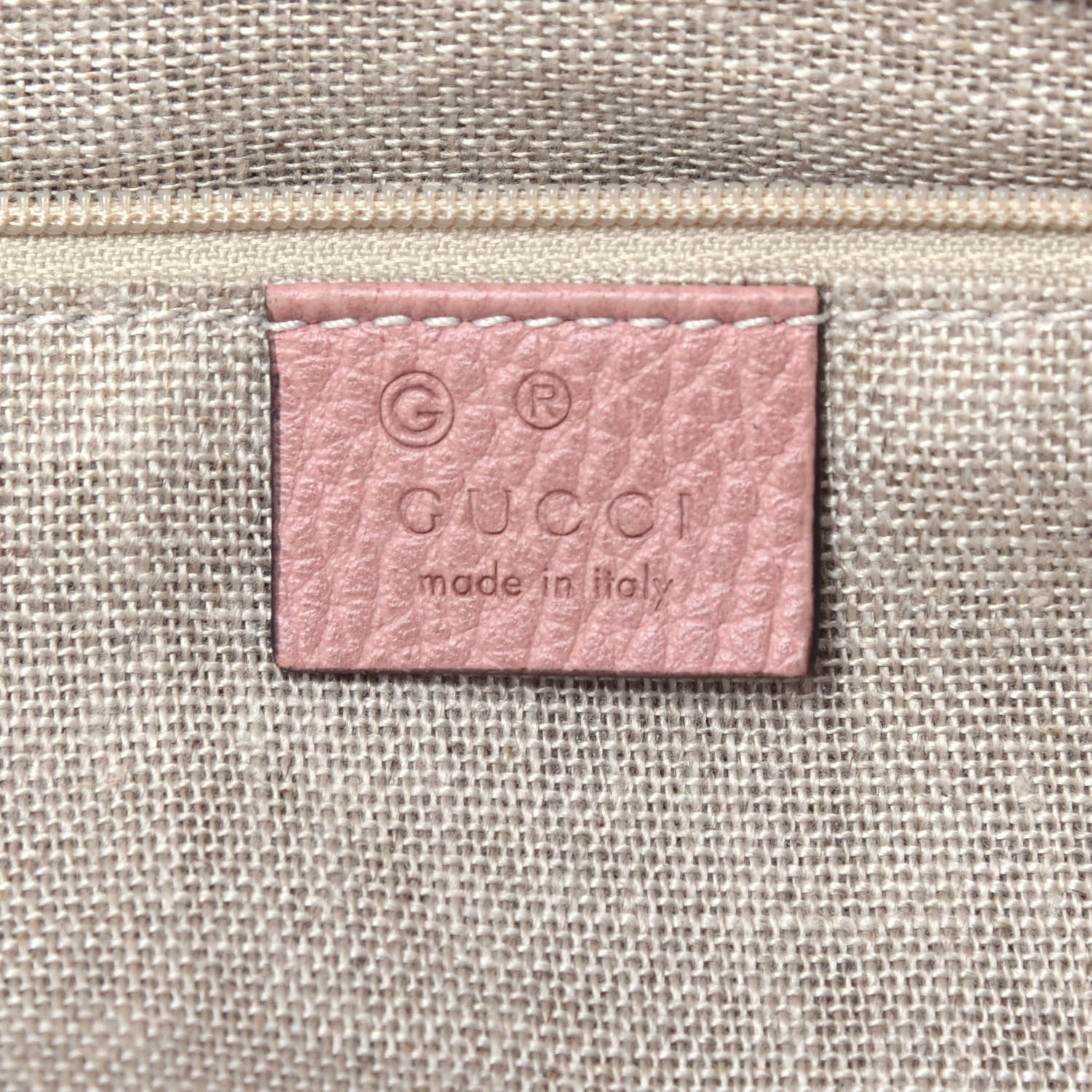 Gucci Dollar Calfskin GG Charm Dome Satchel Soft Pink 7 of 10