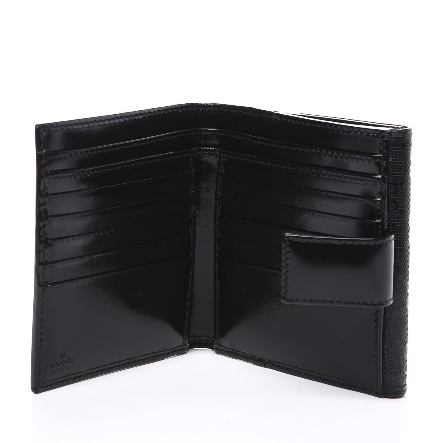 Imprime Monogram GG Pierce French Flap Wallet Black