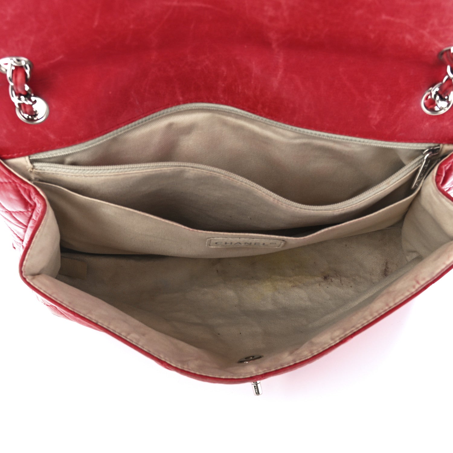 Chanel Calfskin Quilted In The Business Flap Bag Red 5 of 13