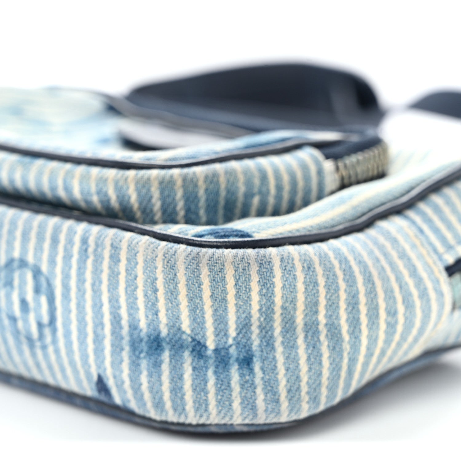 Louis Vuitton Hickory Stripes Denim Monogram Watercolor Outdoor Pouch Blue 10 of 10