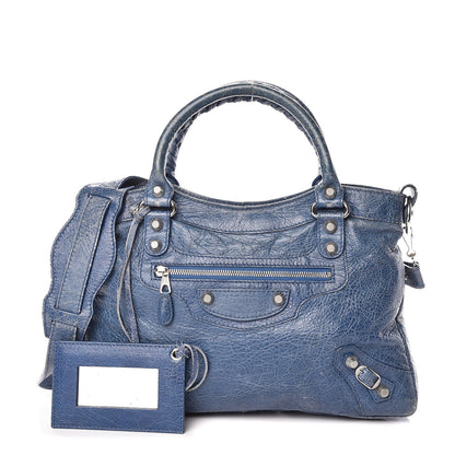 Balenciaga Agneau Giant 12 Silver Hardware Town Bleu Cobalt Bleu Electric 1 of 13