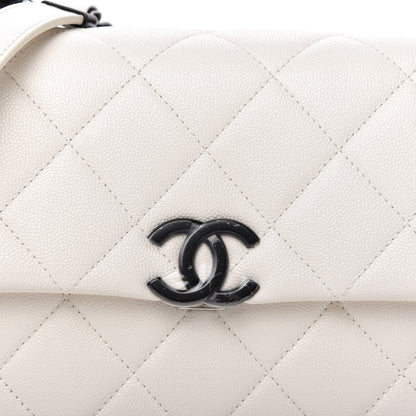Chanel Caviar Quilted My Everything Flap White Black 10 of 11