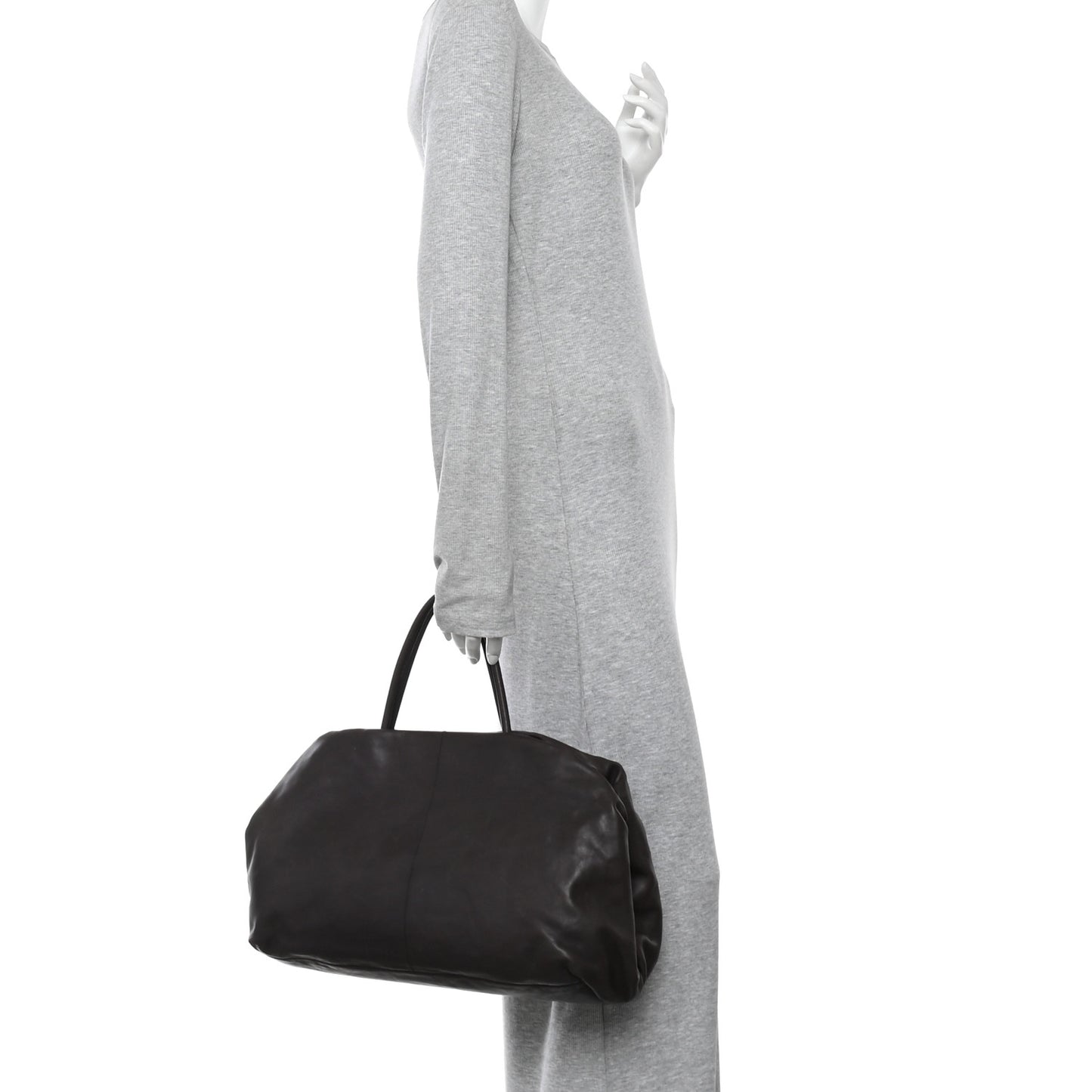 Nappa Elio Bourse Bag Wood Brown