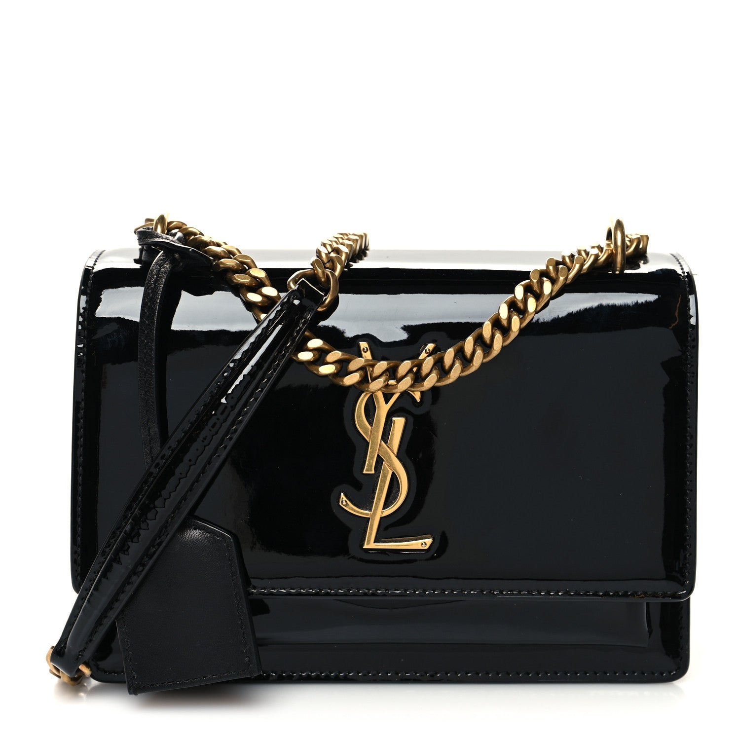 Saint Laurent Patent Small Monogram Sunset Black 1 of 11
