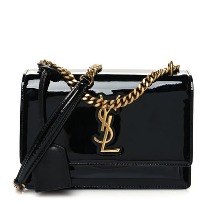 Saint Laurent Patent Small Monogram Sunset Black 1 of 11