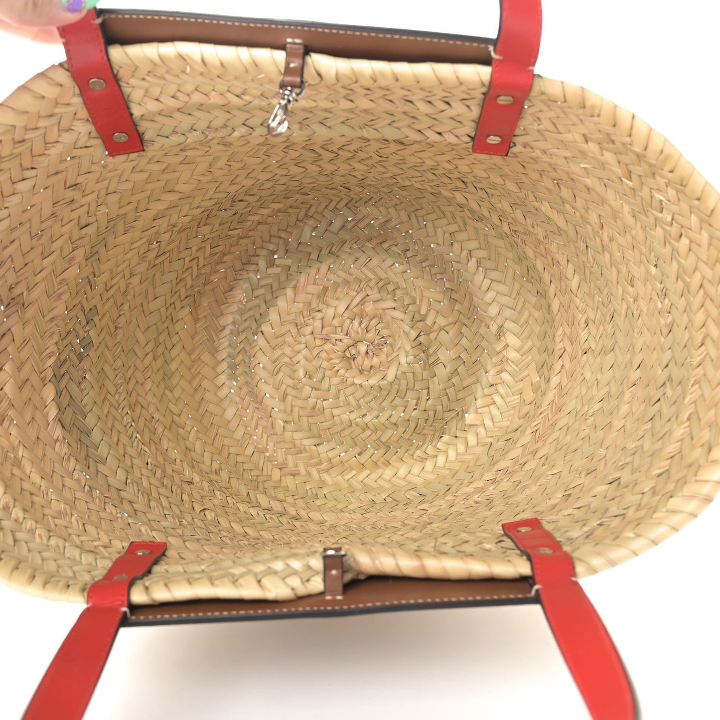 Woven Straw Loubishore Tote Beige