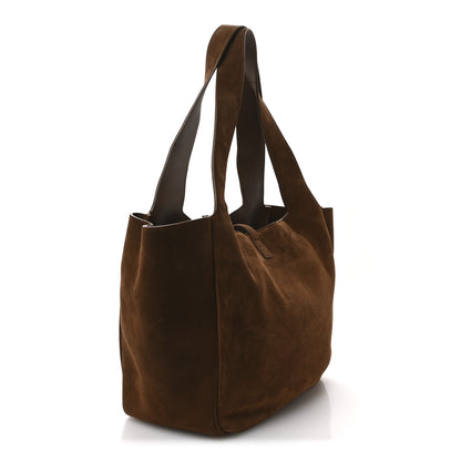 Saint Laurent Suede Bea Tote Caramel Cognac 3 of 10