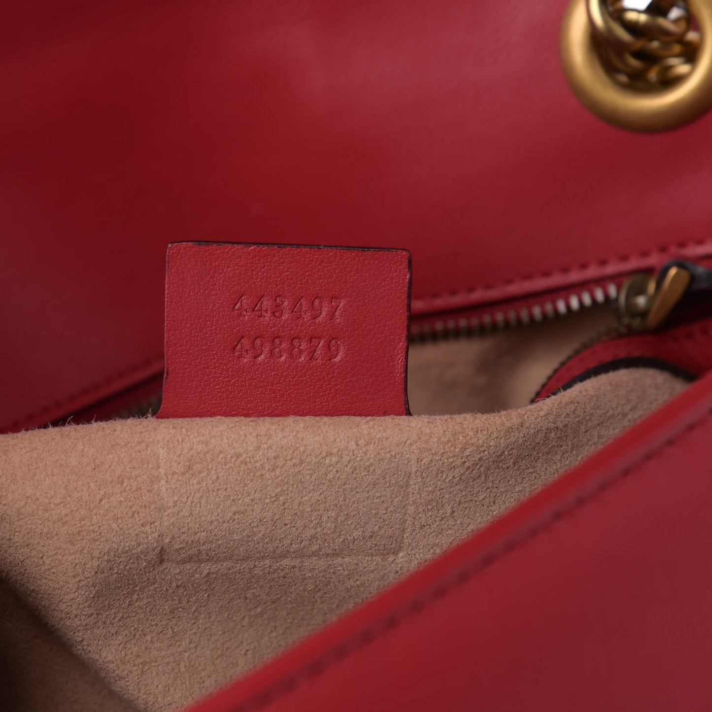 Calfskin Matelasse Small GG Marmont Shoulder Bag Hibiscus Red