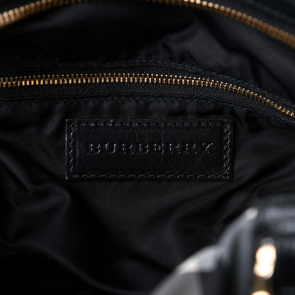 Burberry Beat Check Medium Ellers Satchel Black 6 of 14