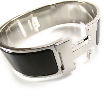 Hermes Enamel Clic Clac H Bracelet Wide PM Black 4 of 5