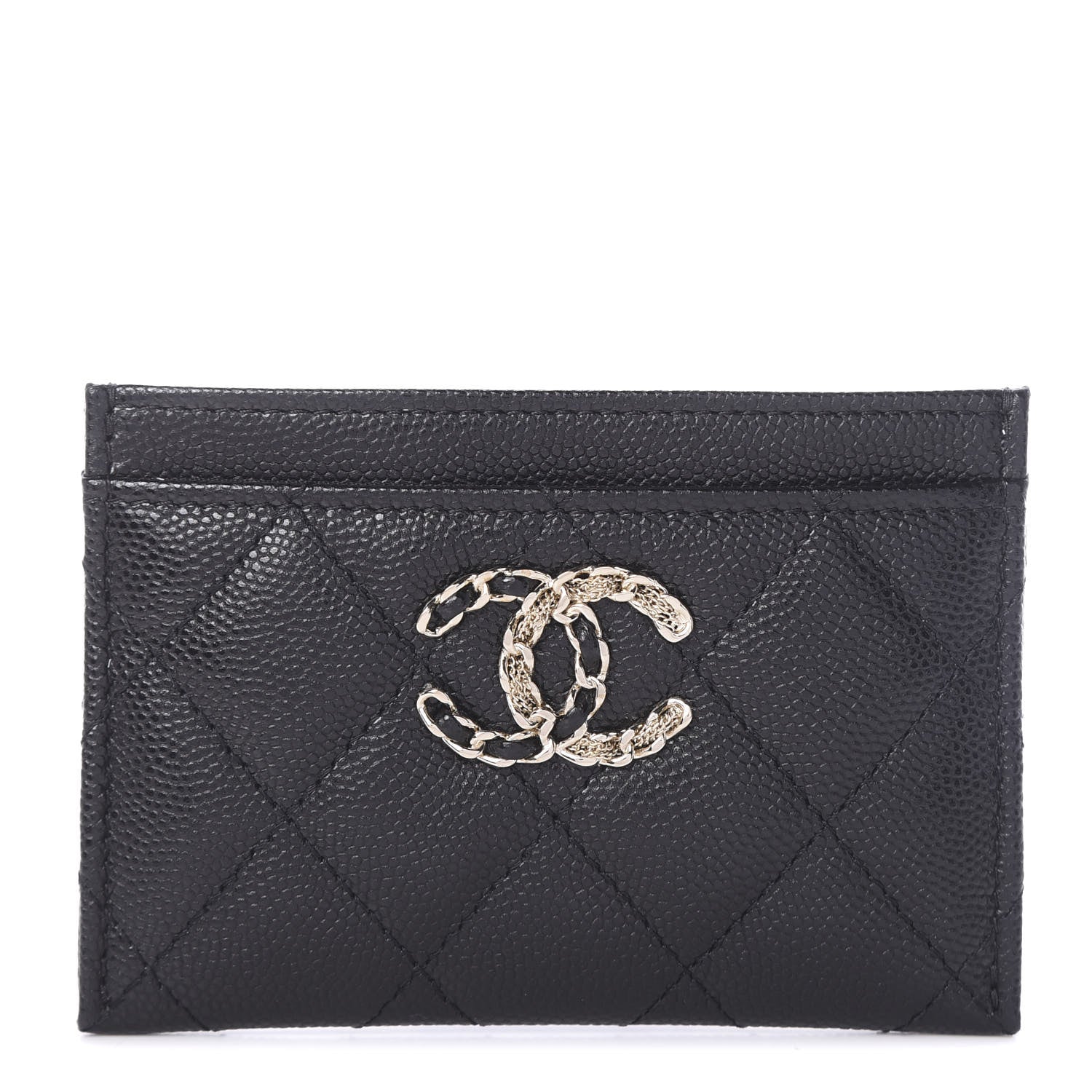Chanel Caviar Quilted French New Wave Card Holder Black 1 of 8