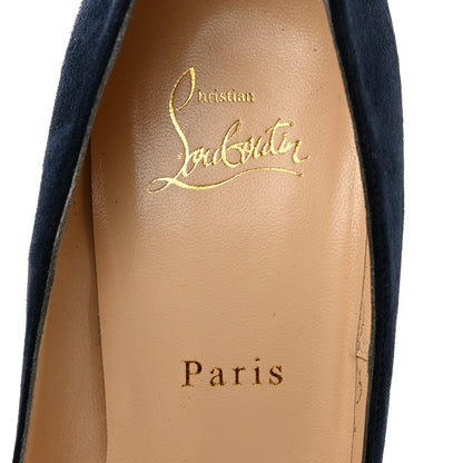 Christian Louboutin Veau Velours So Kate 120 Pumps 39.5 Marine 6 of 8