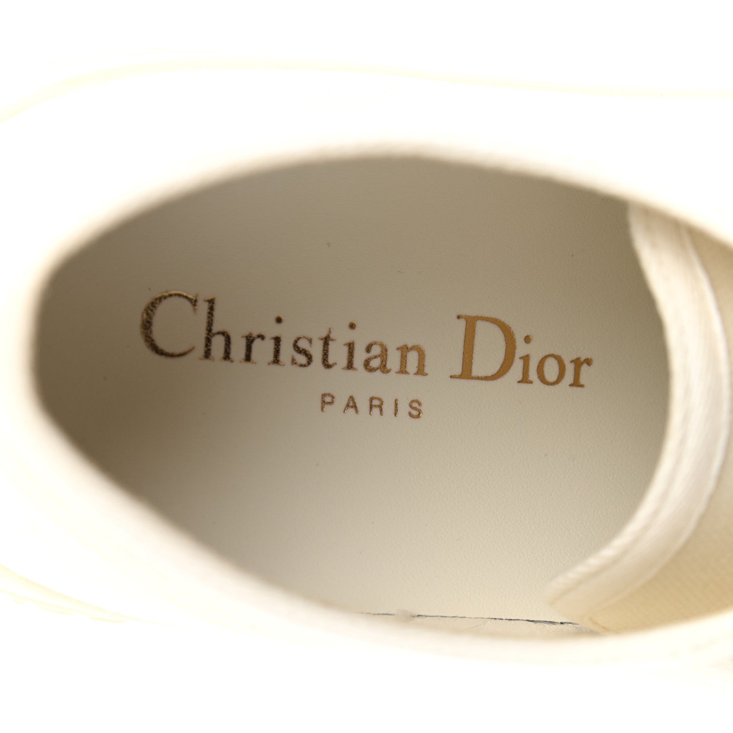 Christian Dior Canvas Dot Walk'N'Dior Low Top Sneakers 37.5 Milk 7 of 8