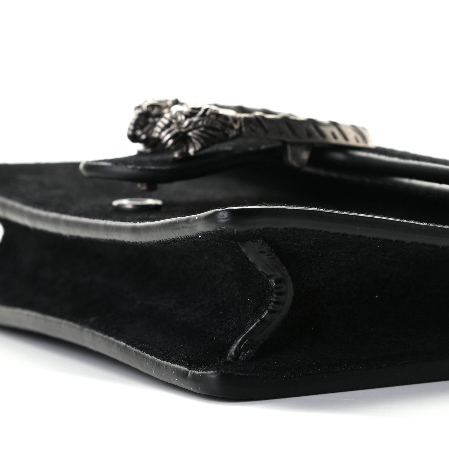 Gucci Suede Super Mini Dionysus Shoulder Bag Black 7 of 8