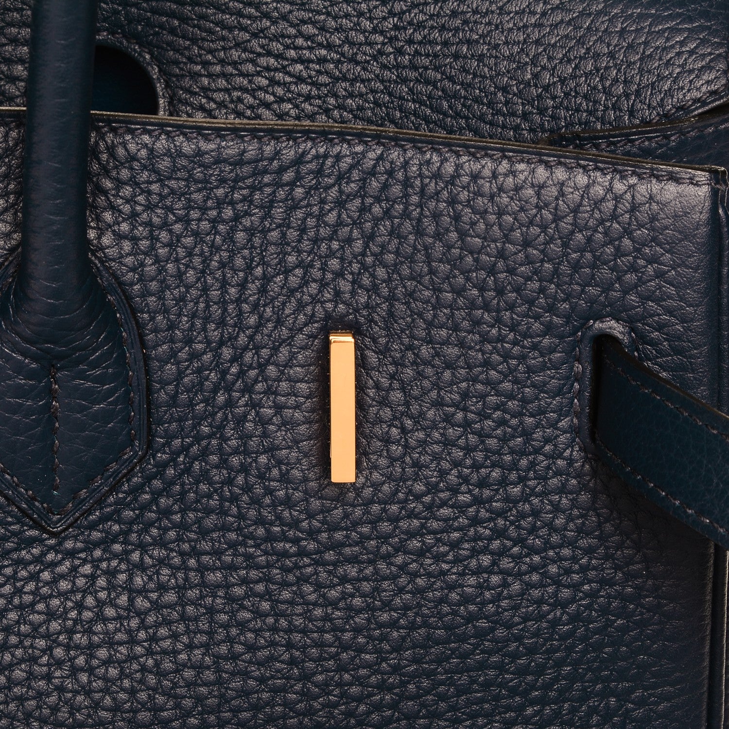 Hermes Taurillon Clemence Birkin 35 Bleu Saphir 14 of 23
