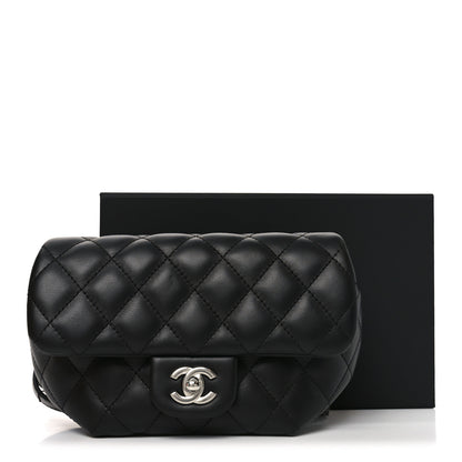 Chanel Calfskin Quilted CC Uniform Flap Belt Bag Black 12 of 12