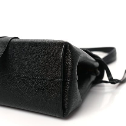 Valentino Garavani Pebbled Calfskin Large VRing Chain Shoulder Bag Black 9 of 9