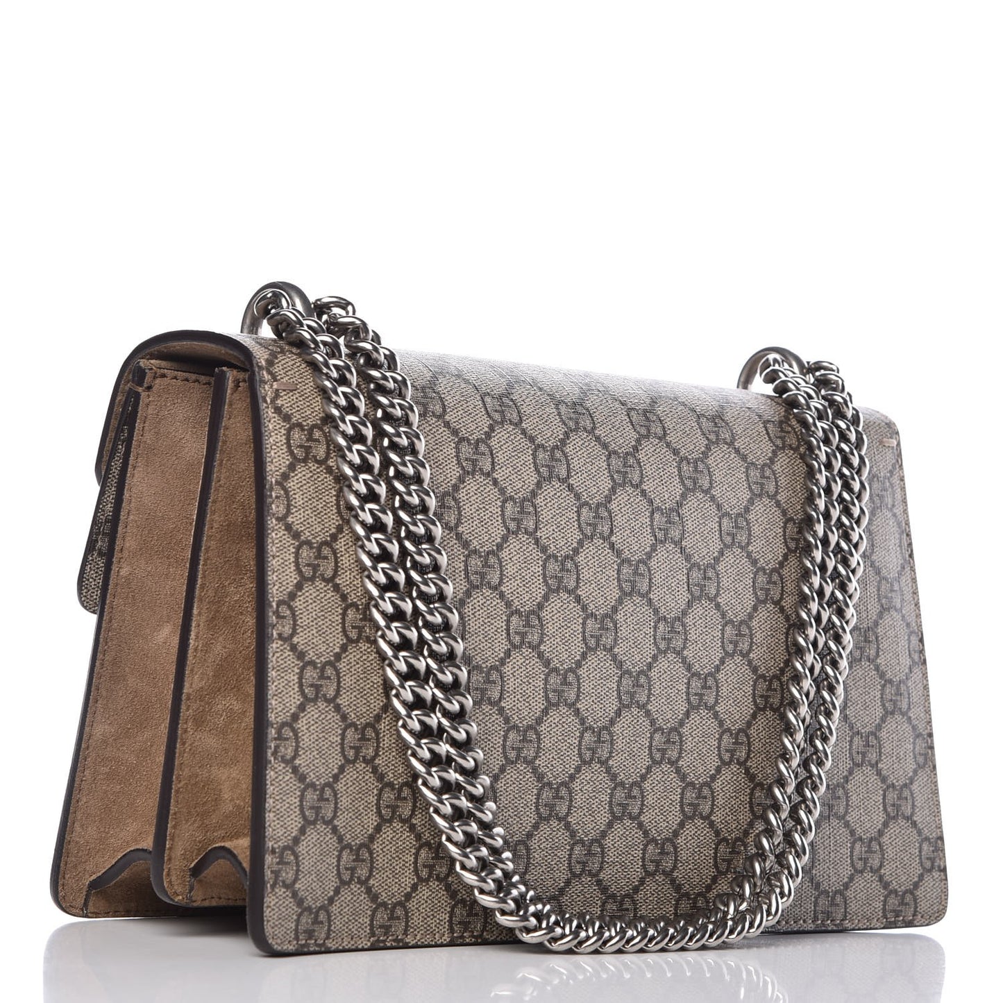 GG Supreme Monogram Small Dionysus Shoulder Bag Taupe