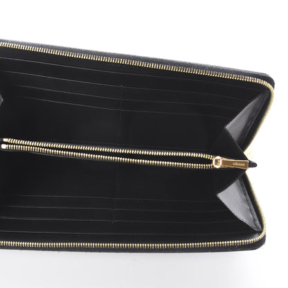 Celine Spazzolato Calfskin Large Zip Around Multifunction Wallet Black 4 of 5