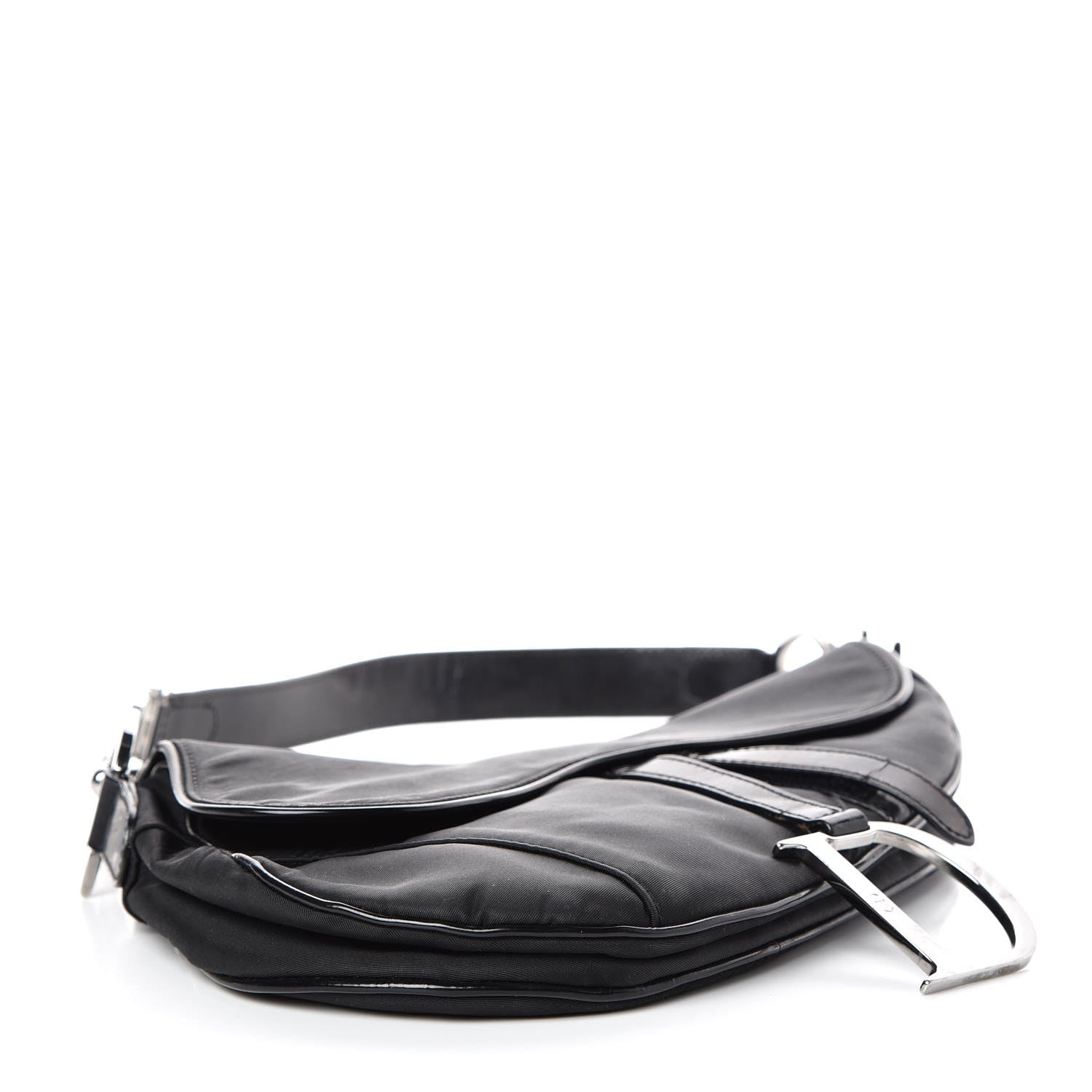 Christian Dior Nylon Saddle Bag Black 4 of 16