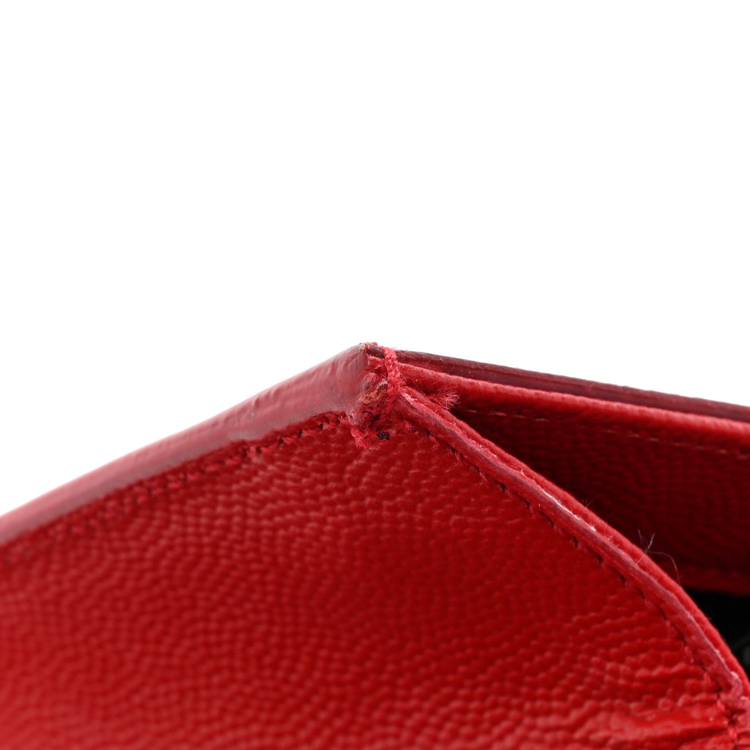 Saint Laurent Calfskin Monogram Cassandre Clutch Rouge Orient 11 of 20