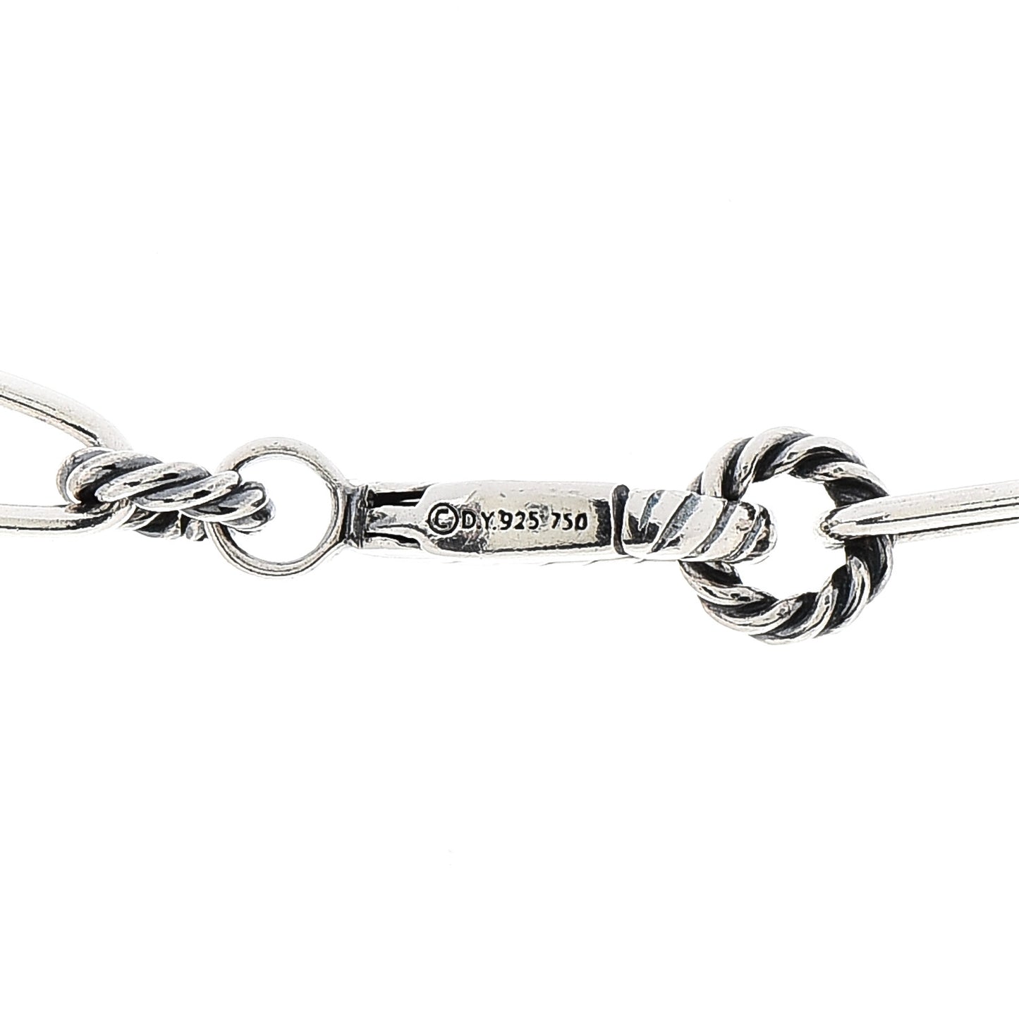 Sterling Silver 18K Yellow Gold Mobile Link Necklace