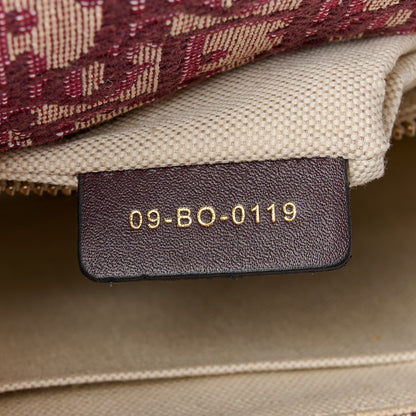 Christian Dior Oblique Dioraddict Flap Bag Burgundy 7 of 10
