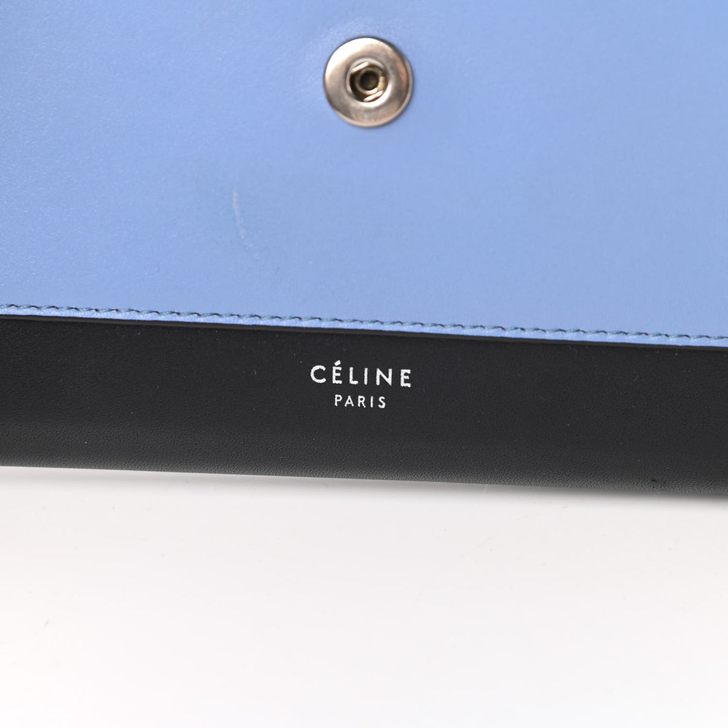 Shiny Calfskin Clutch on a Chain Multicolor