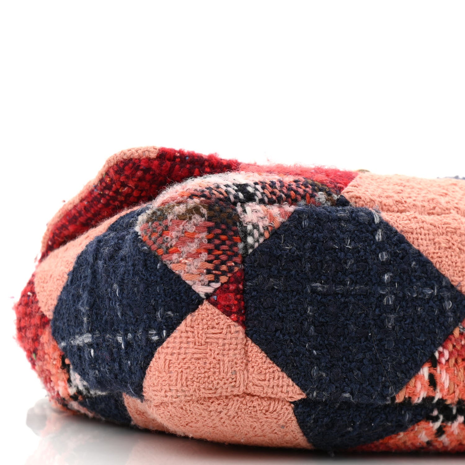Chanel Tweed Quilted Medium Chanel 19 Flap Red Navy Multicolor 9 of 10