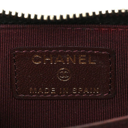 Chanel Lambskin Quilted Zip Coin Purse Black 5 of 8