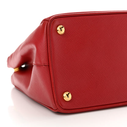 Prada Saffiano Lux Medium Galleria Double Zip Tote Fuoco 9 of 19