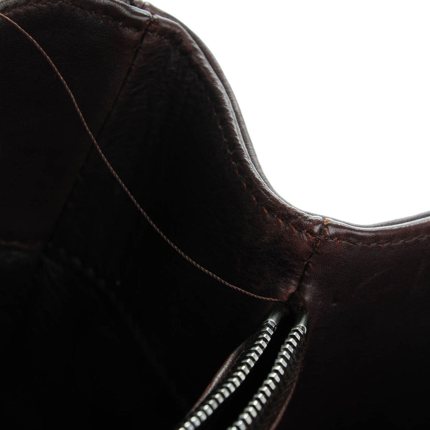 Calfskin Quilted Grand Shopping Tote GST Dark Brown